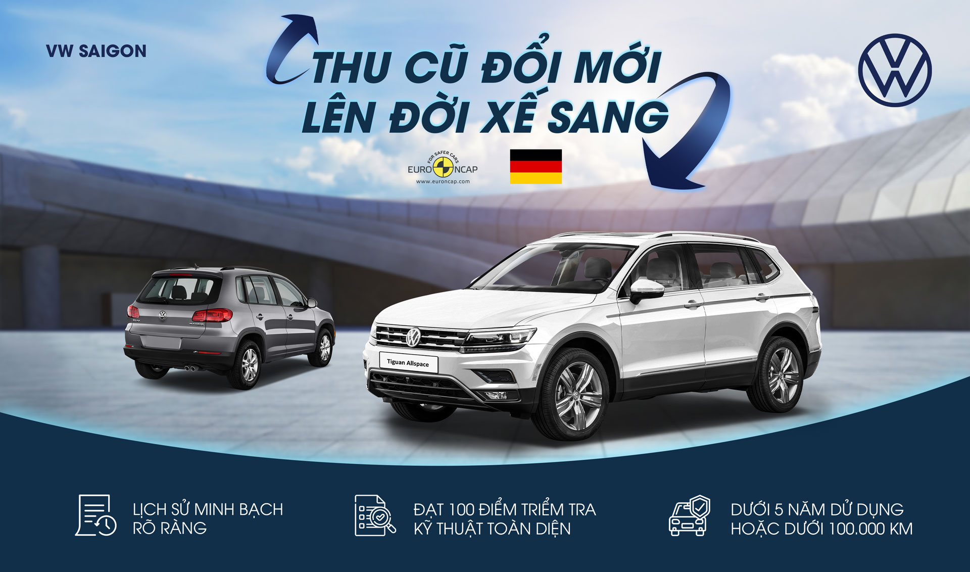 Thu Ngay Xe Cũ, Đổi Liền Xe Mới, Tiết kiệm chi phí cùng VW Saigon