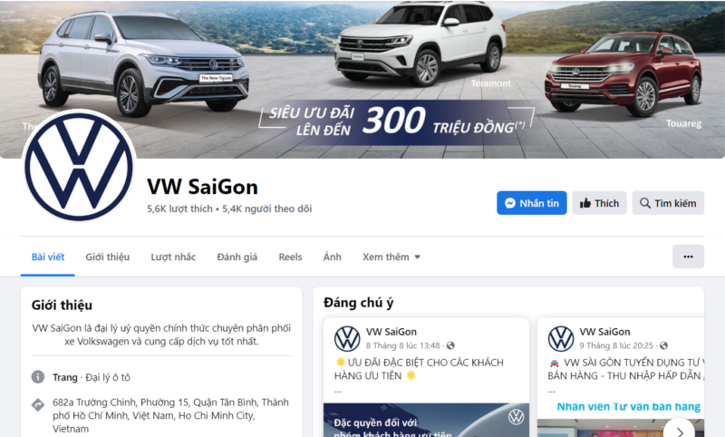 VW Sài Gòn - Mô hình chuẩn 4S - Trọn vẹn trải nghiệm xe Volkswagen