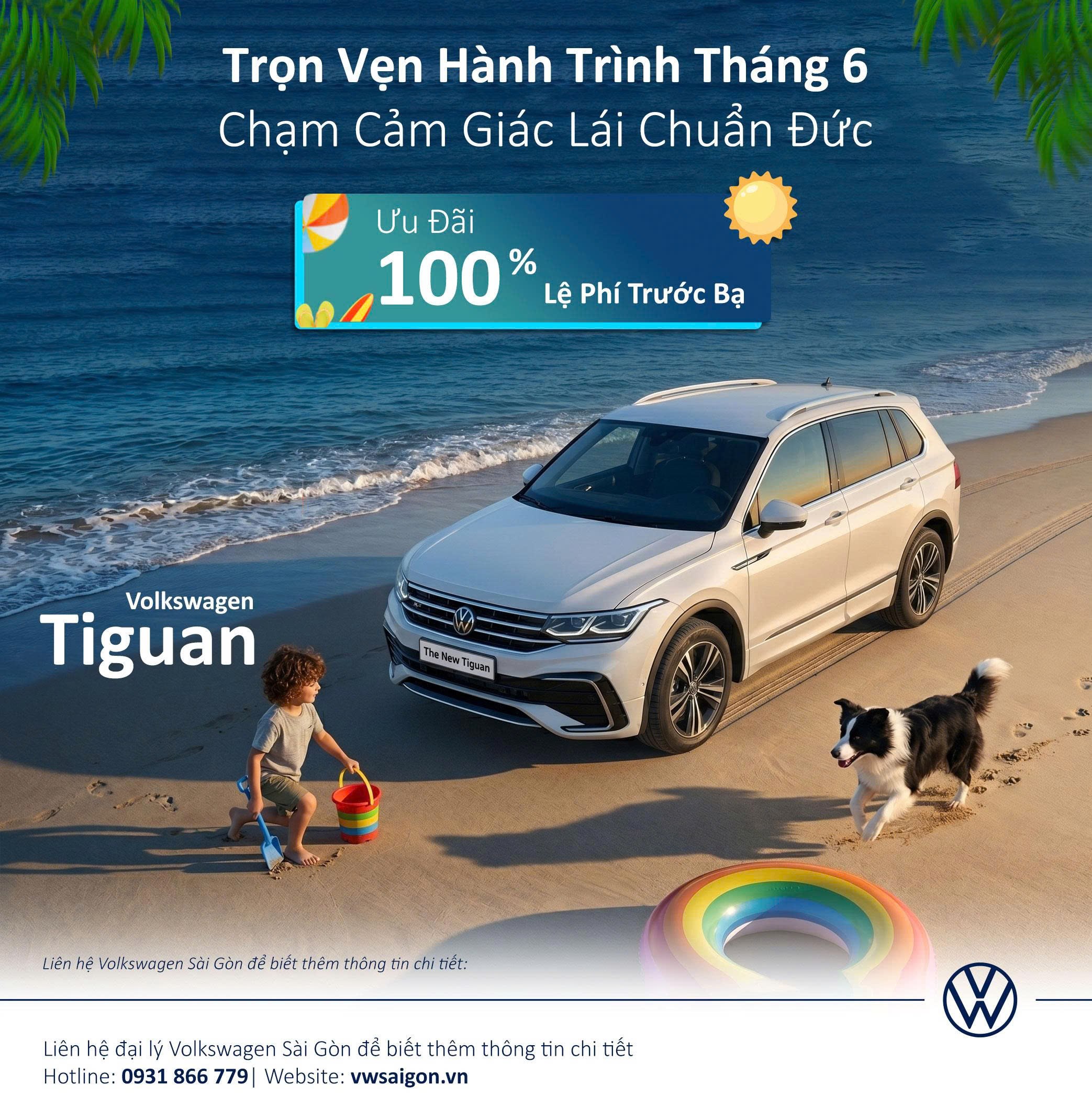 Tiguan – Hỗ trợ 100% lệ phí trước bạ