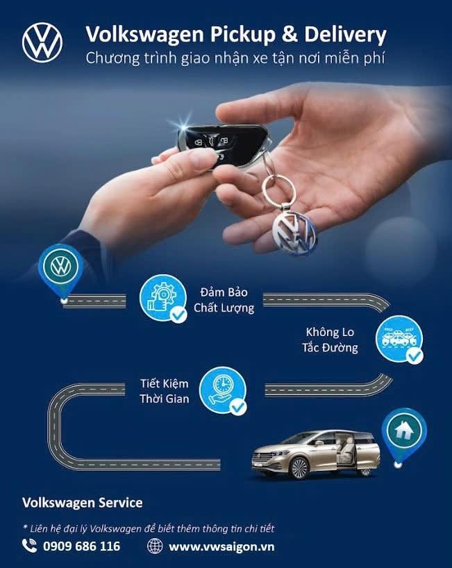 Khuyến mãi Dịch Vụ Volkswagen Pickup & Delivery Volkswagen Sài Gòn