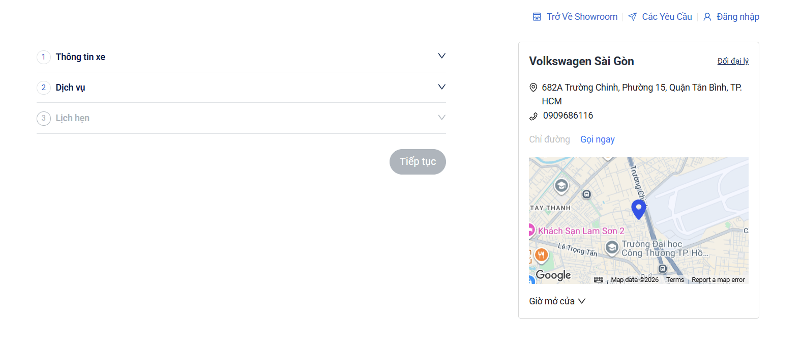 Đặt Lịch Hẹn Dịch Vụ Volkswagen Chính Hãng Trong 6 Bước Quy trình đặt lịch hẹn dịch vụ Volkswagen