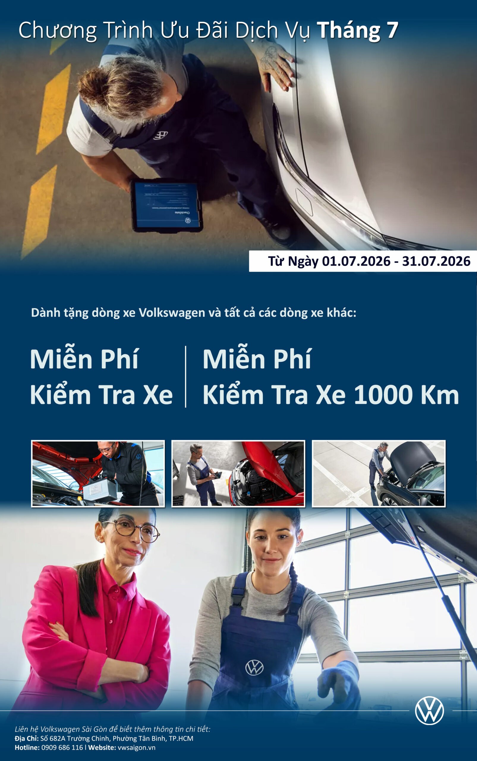 Khuyến Mãi Dịch Vụ Tháng 7 Tại Volkswagen Sài Gòn Chương trình khuyến mãi dịch vụ tháng 7