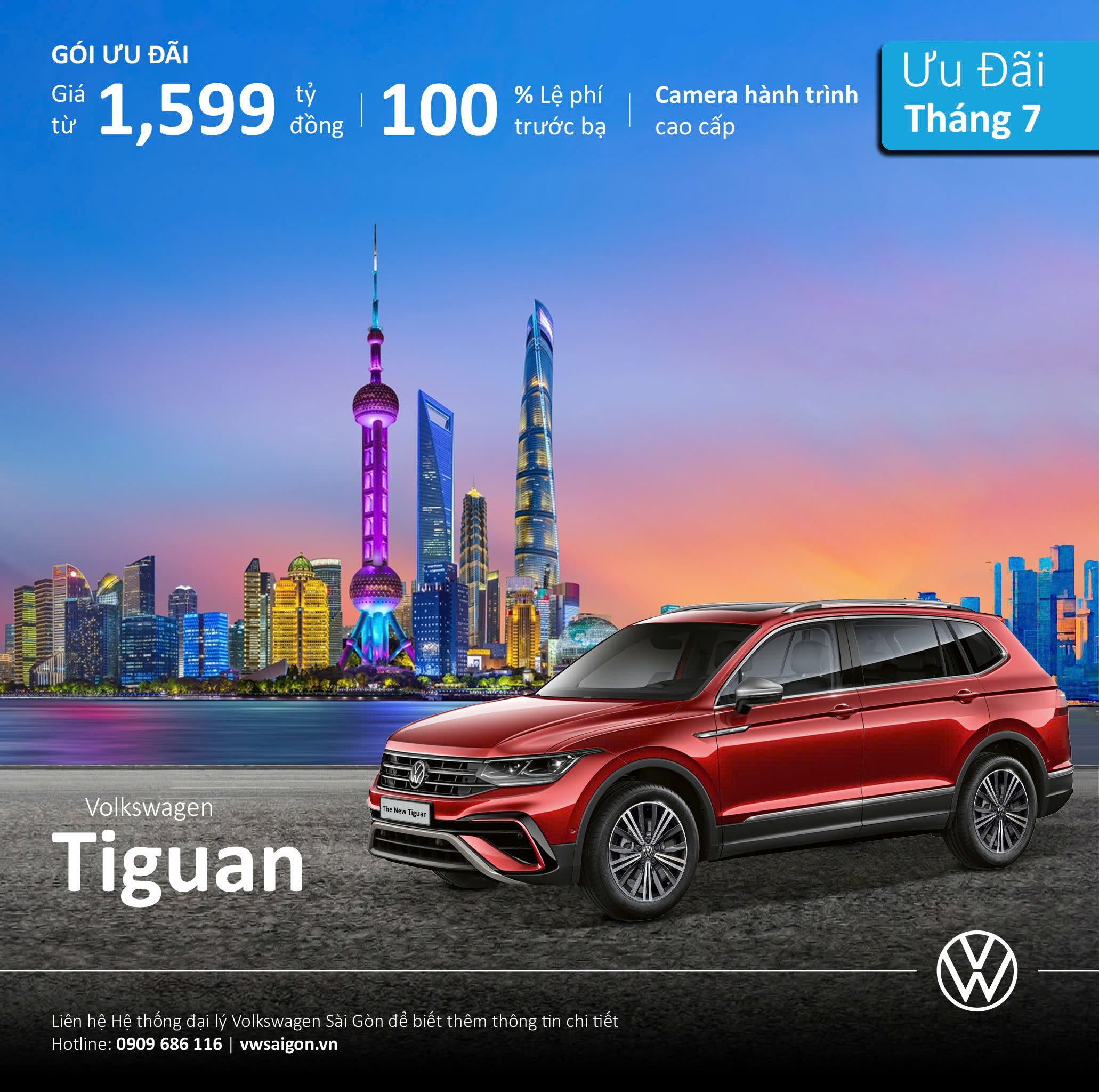 Ưu Đãi Volkswagen Tháng 7 Tại Volkswagen Sài Gòn Ưu đãi Volkswagen Tiguan