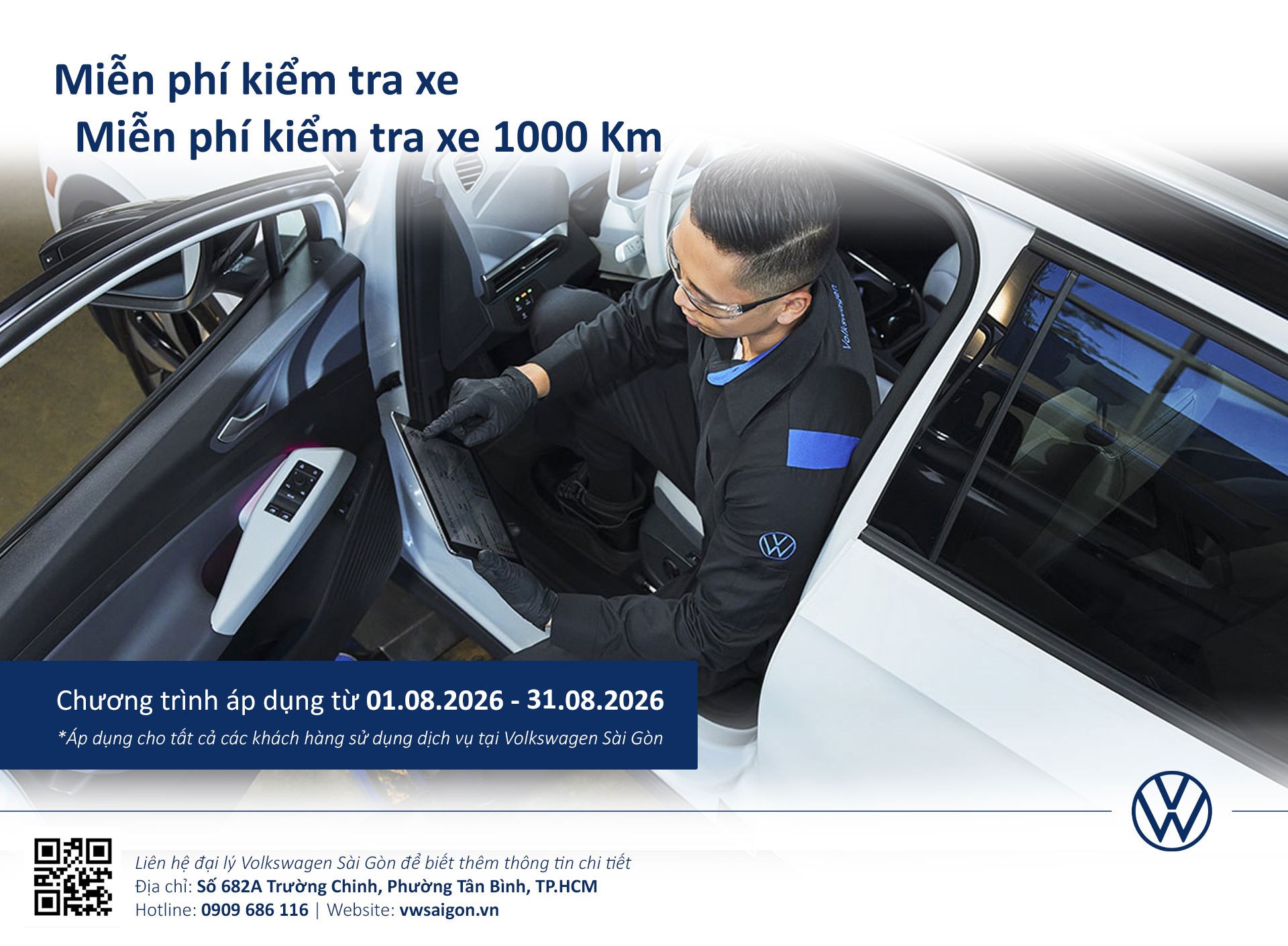 KHUYẾN MÃI DỊCH VỤ THÁNG 8 TẠI VOLKSWAGEN SÀI GÒN.