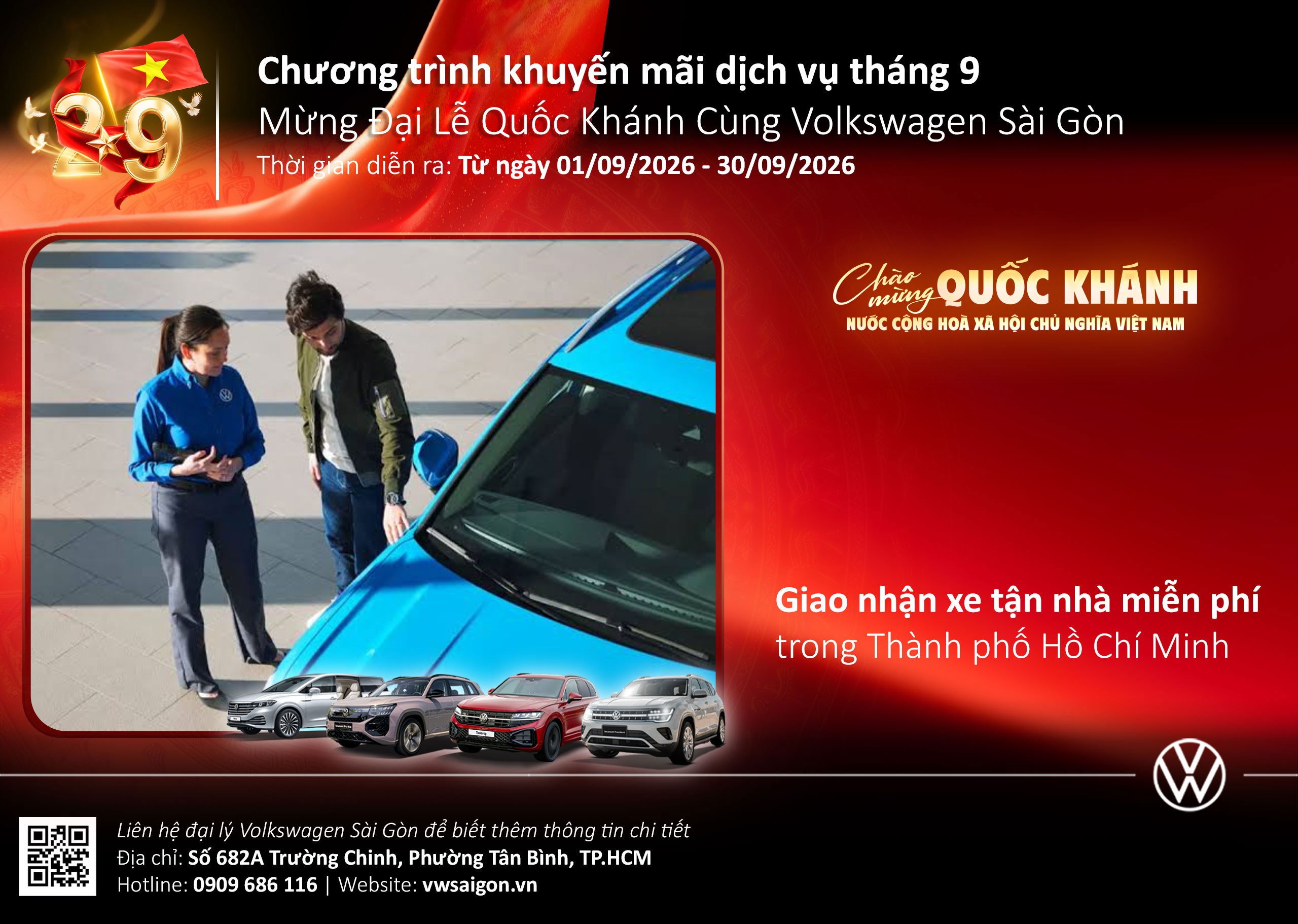 Ưu đãi dịch vụ Volkswagen Sài Gòn tháng 9/2026 - VW Sài Gòn